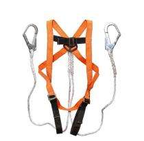 Polyester Full Body Double Rope Scaffold Hook Safety Harness Free Size_0