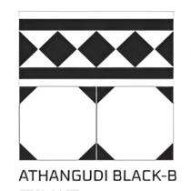 KAG Athangudi 300 x 300 mm Black-B Matt Ceramic Tile_0