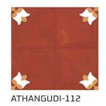 KAG Athangudi 300 x 300 mm 112 Red Matt Ceramic Tile_0