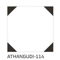 KAG Athangudi 300 x 300 mm 114 White Matt Ceramic Tile_0