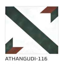 KAG Athangudi 300 x 300 mm 116 White Matt Ceramic Tile_0