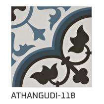 KAG Athangudi 300 x 300 mm 118 Multicolour Matt Ceramic Tile_0