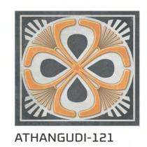 KAG Athangudi 300 x 300 mm 121 Grey Matt Ceramic Tile_0
