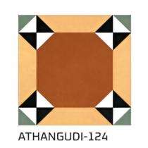 KAG Athangudi 300 x 300 mm 124 Brown Matt Ceramic Tile_0