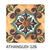 KAG Athangudi 300 x 300 mm 126 Multicolour Matt Ceramic Tile_0