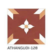 KAG Athangudi 300 x 300 mm 128 Red Matt Ceramic Tile_0