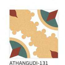 KAG Athangudi 300 x 300 mm 131 Cream Matt Ceramic Tile_0