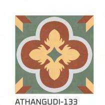 KAG Athangudi 300 x 300 mm 133 Multicolour Matt Ceramic Tile_0