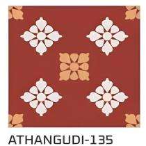 KAG Athangudi 300 x 300 mm 135 Red Matt Ceramic Tile_0