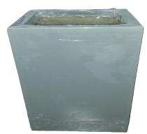 Fibrotech FRP Tall Planter Grey_0