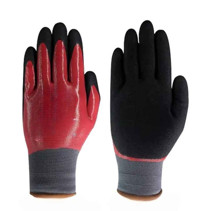 Cut Resistant Nitrile and Polyurethane Safety Gloves 10 inch_0