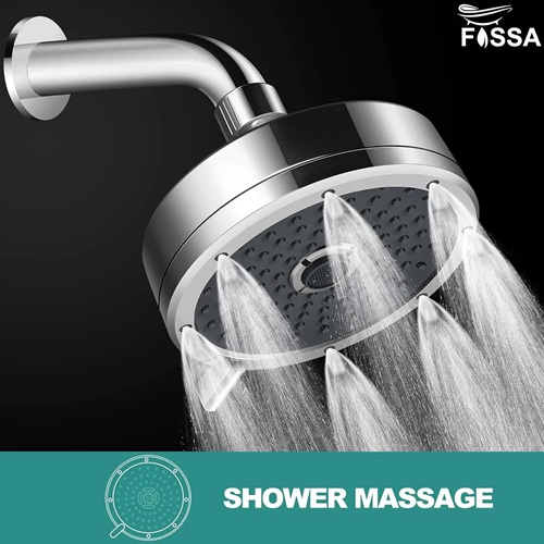 FOSSA Wondra 3-Spray Shower 5 x 5 inch ABS Plastic_2
