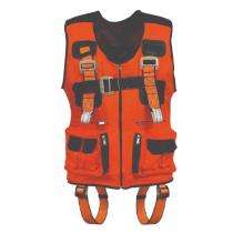 Polyester Full Body Double Rope Scaffold Hook Safety Harness Medium_0