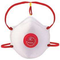Earloop Cotton Nose Masks Free Size White and Red_0