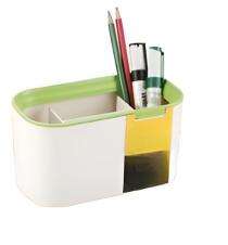 Plastic Desk Organizer 17.4 x 9.2 x 9.8 mm White_0