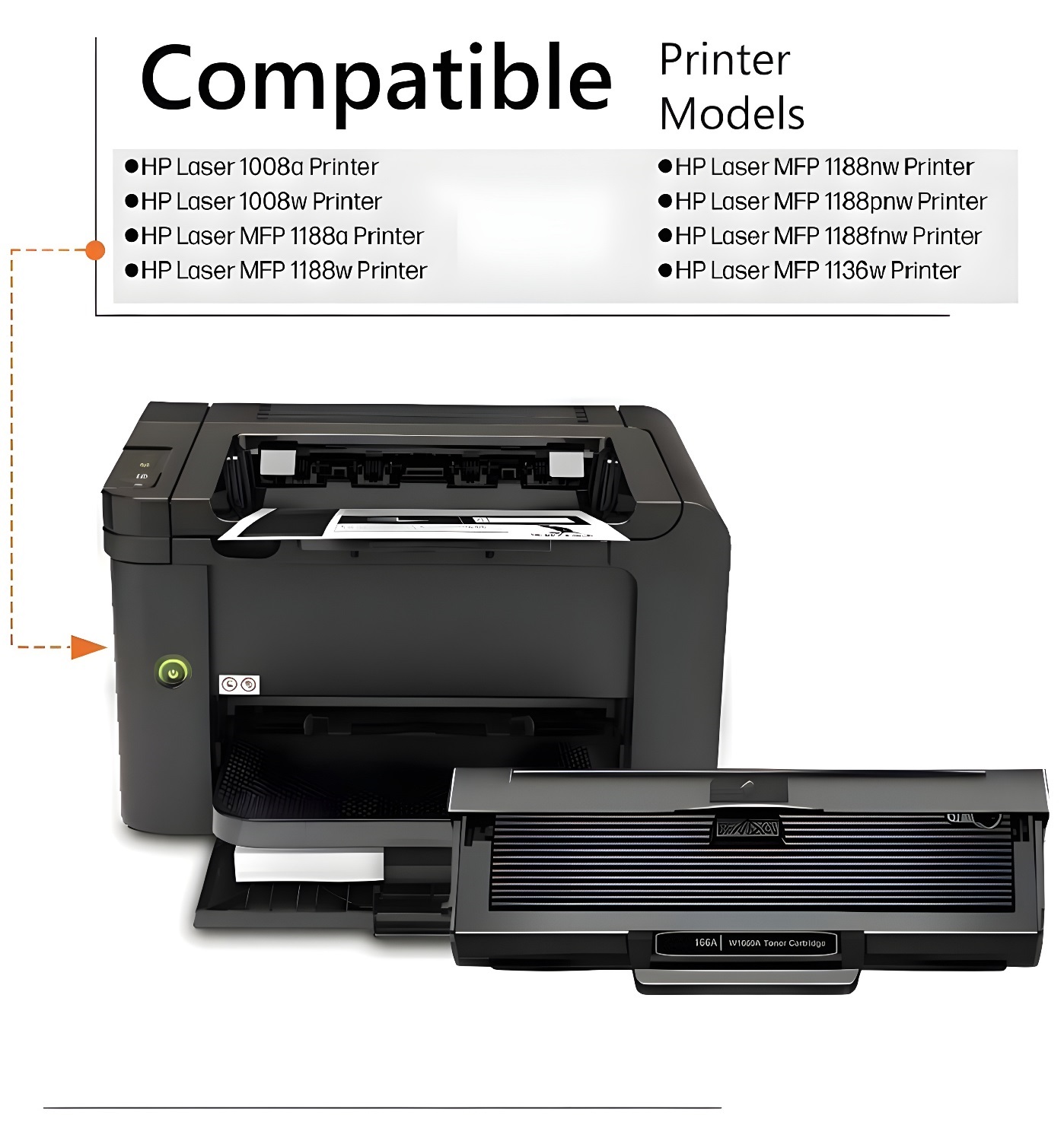 NMPD Black Toner HP W1660A Compatible Ink Cartridge_1