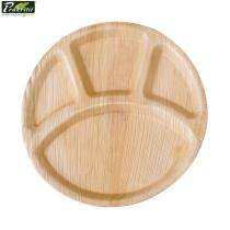 Areca Leaf Disposable Plates Round 12 inch Beige_0