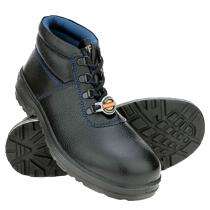 Liberty Buff Barton Leather Steel Toe Safety Shoes Black_0