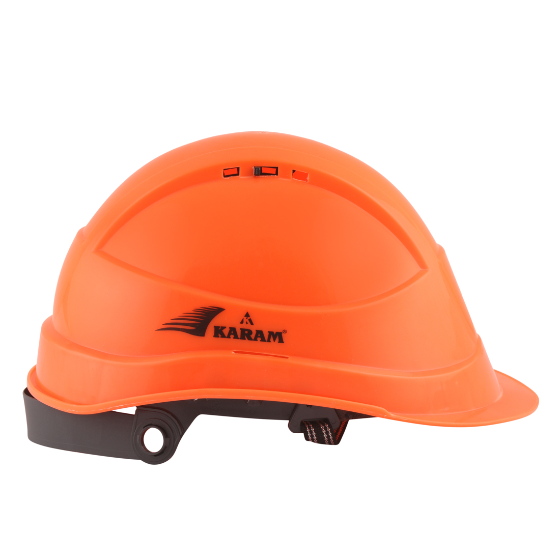 Karam Polypropylene Copolymer Fluorescent Orange Air Ventilated Safety Helmets PN541_2