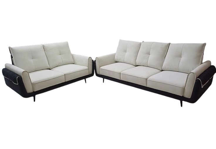 VBP Wooden 5 Seater White Sofa Set_0