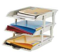 Plastic Desk Organizer 39.4 x 25.5 x 3.5 mm White_0