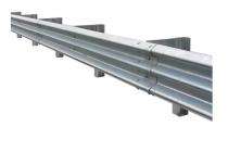 DKY Sales W Beam Metal Crash Barrier Mild Steel 504 mm_0