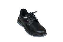 H S INTERNATIONAL HS-2455 High Quality Real Leather Steel Toe Safety Shoes Black_0