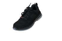 H S INTERNATIONAL HS-2601 Suede Leather Steel Toe Safety Shoes Black_0