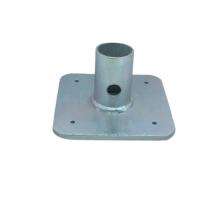GCI 100 mm Adjustable Base Plate 2071 Mild Steel Galvanized 48 mm 150 x 150 mm_0