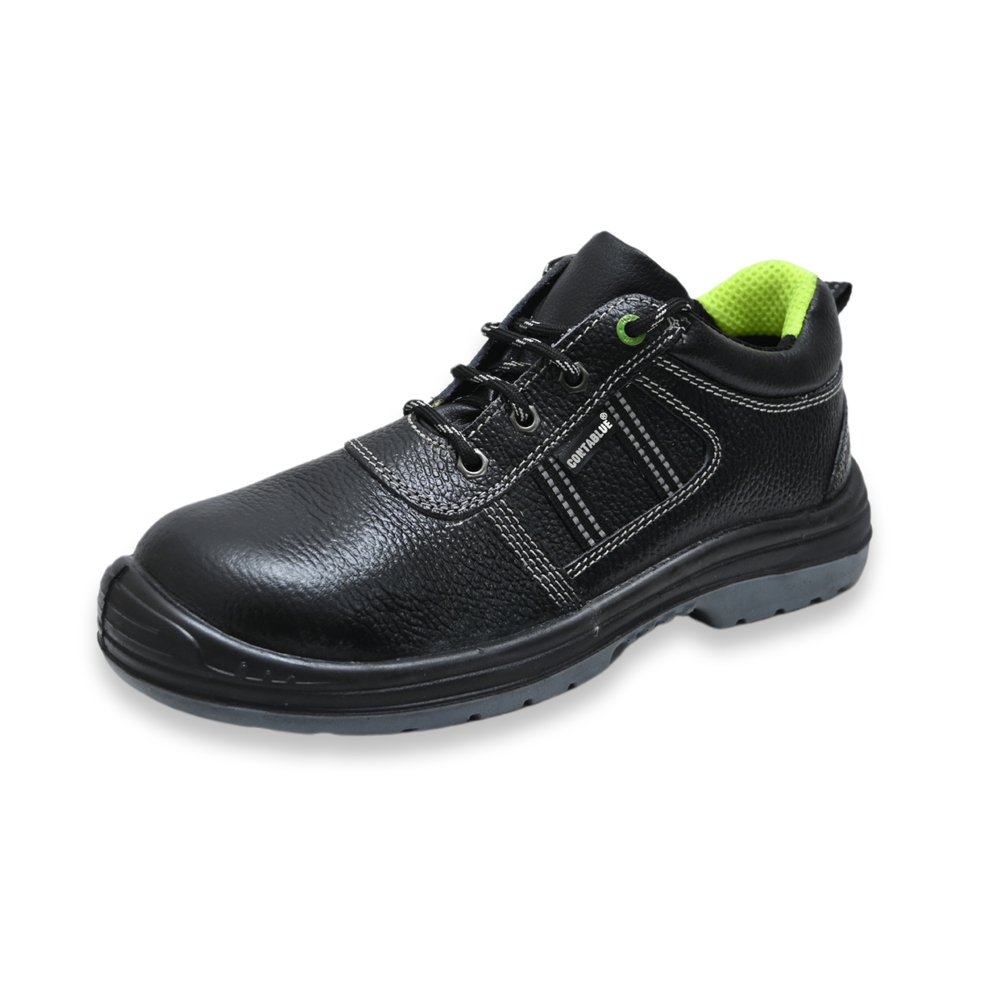Contablue GG201 Real Leather Steel Toe Safety Shoes Black_1