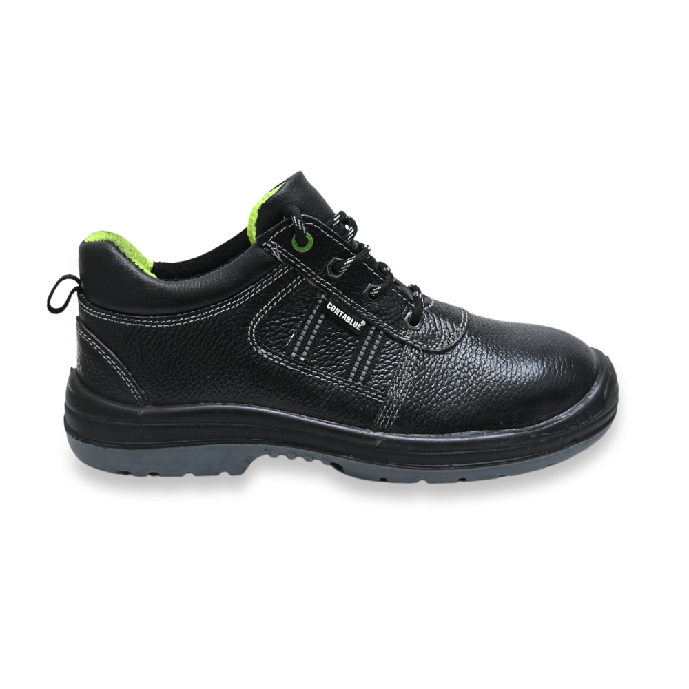 Contablue GG201 Real Leather Steel Toe Safety Shoes Black_2