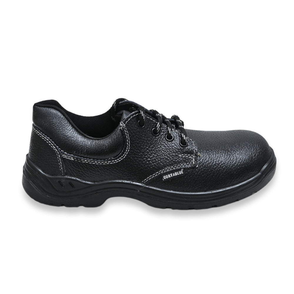 Contablue G101 Real Leather Steel Toe Safety Shoes Black_2