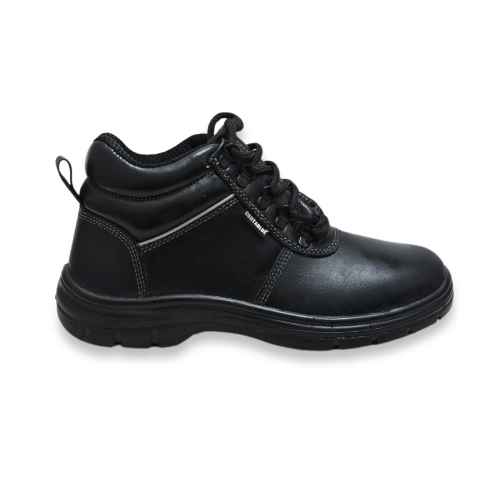 Contablue B201 CG Leather Steel Toe Safety Shoes Black_2
