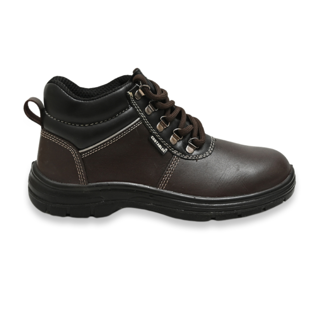 Contablue B201 CG Leather Steel Toe Safety Shoes Brown_2