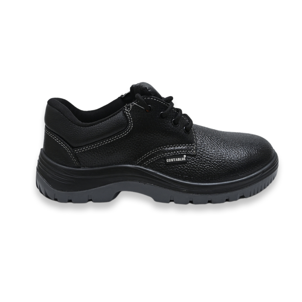 Contablue W201 Real Leather Steel Toe Safety Shoes Black_3