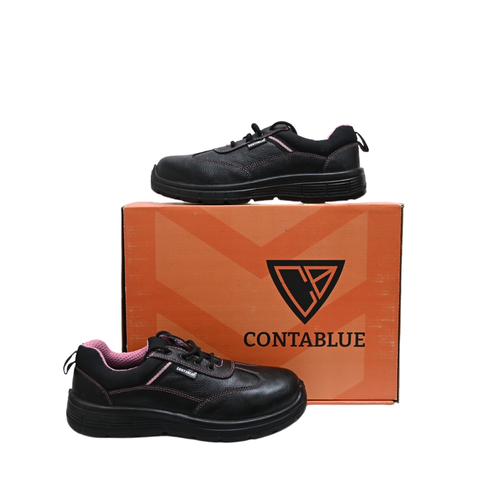 Contablue Angel CG Leather Steel Toe Safety Shoes Black_4