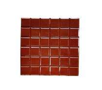 Lovely Chequered tiles 300 x 300 mm Red Glossy Concrete Tile_0