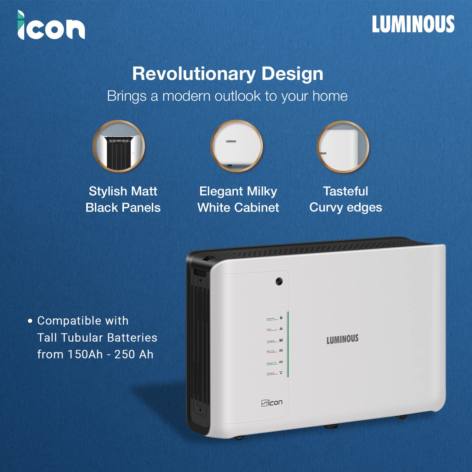 LUMINOUS iCon 1600 1176 W 1400 VA Sine Wave Inverter_2
