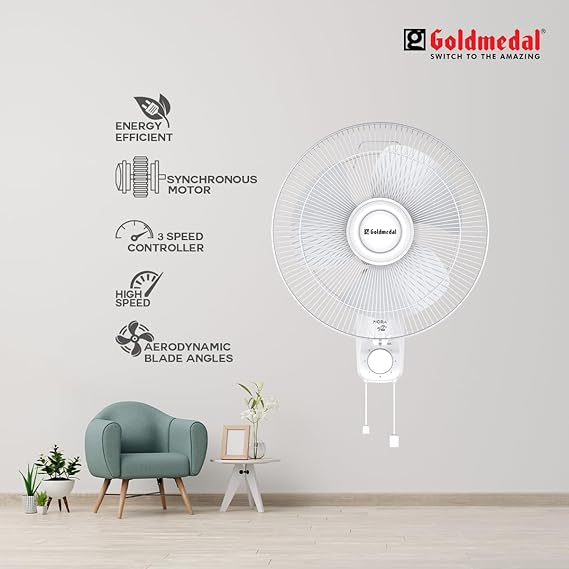Goldmedal Nora 400 mm 3 Blades Wall Fan_1