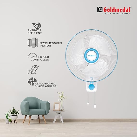 Goldmedal Nora 400 mm 3 Blades Wall Fan_1
