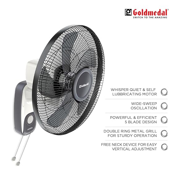 Goldmedal Adora 400 mm 5 Blades Wall Fan_1