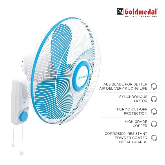 Goldmedal Erica 400 mm 3 Blades Wall Fan_1