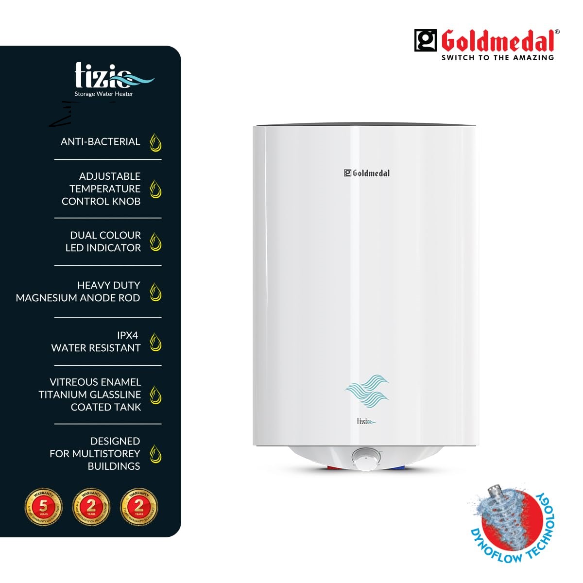 Goldmedal Tizio 15 L 5 Star Storage Geysers_1