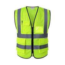 Uniformer Polyester Safety Jackets Free Size U-PSJ3-003 Reflective Yellow_0