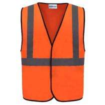 Uniformer Polyester Safety Jackets Free Size U-SJ1-004 Reflective Orange_0