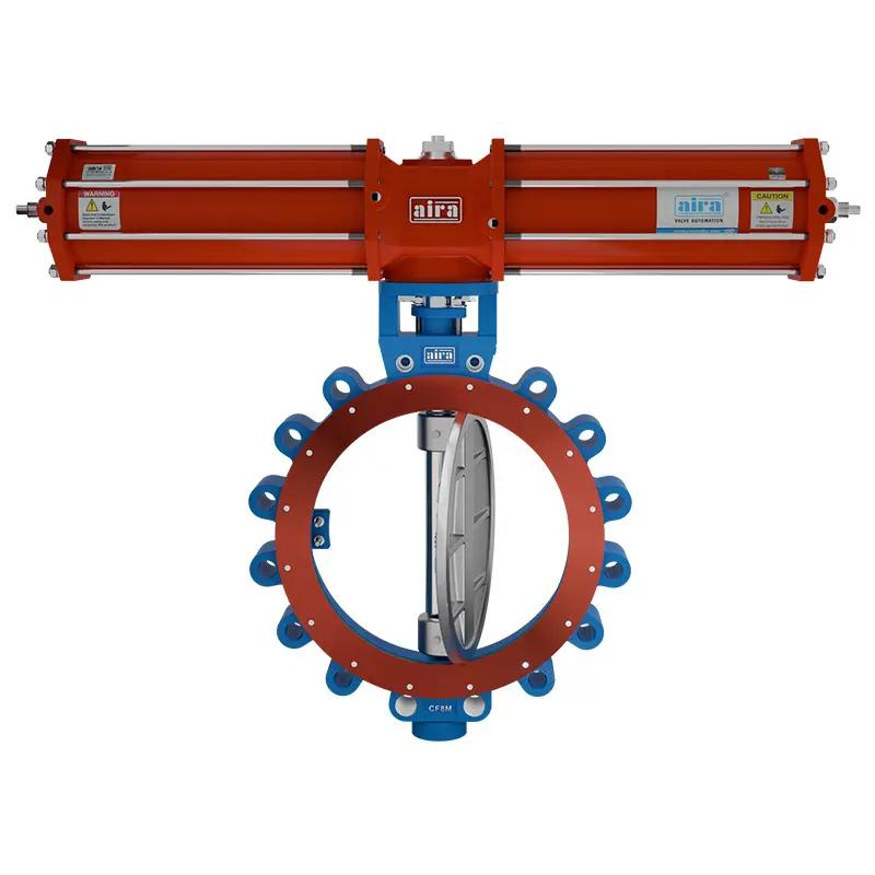 AIRA 40 - 1200 mm Electric CF8M Butterfly Valve High Performance Double Offset_3