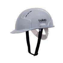 L&T SuFin Brand - Solido HDPE Grey Air Ventilated Safety Helmets Elite HA04N_0