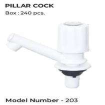 Pearl 15 mm PVC Taps Polished Wall Mounted Pillar Cock_0