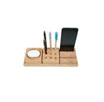 Cork Brown Holder Pen Stand_0