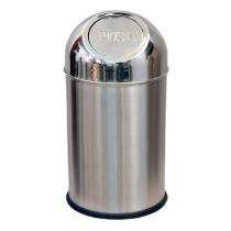 Push Bins Silver 10 L Stainless Steel_0